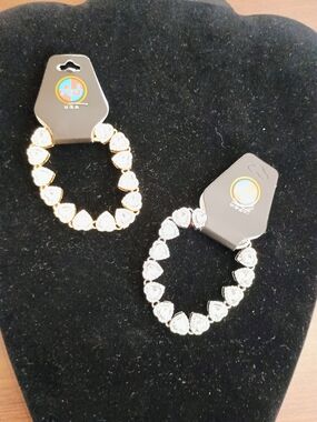 Gold and Silver Heart Crystal Bracelets - Women Jewelry Bracelets